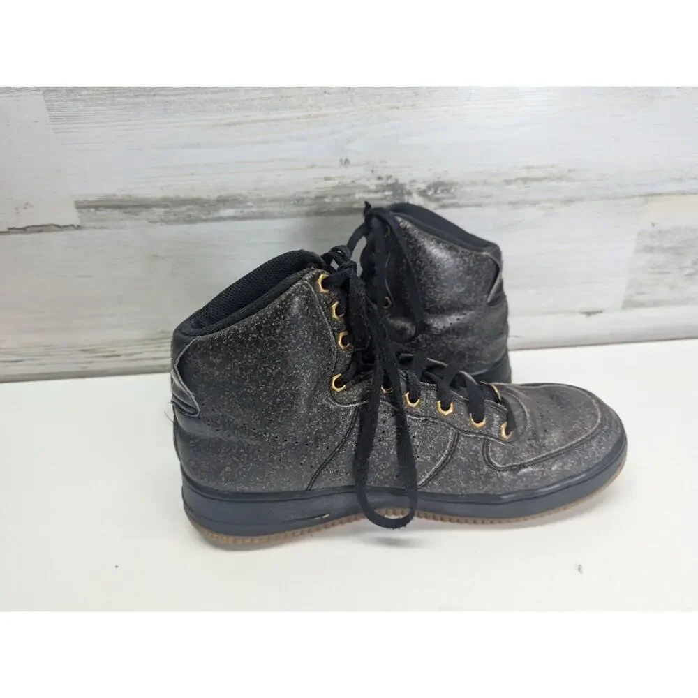 Nike Air Force 1 High Top‎ 807617-007 LV8 GS Black Gum Speckled 7Y (Youth)